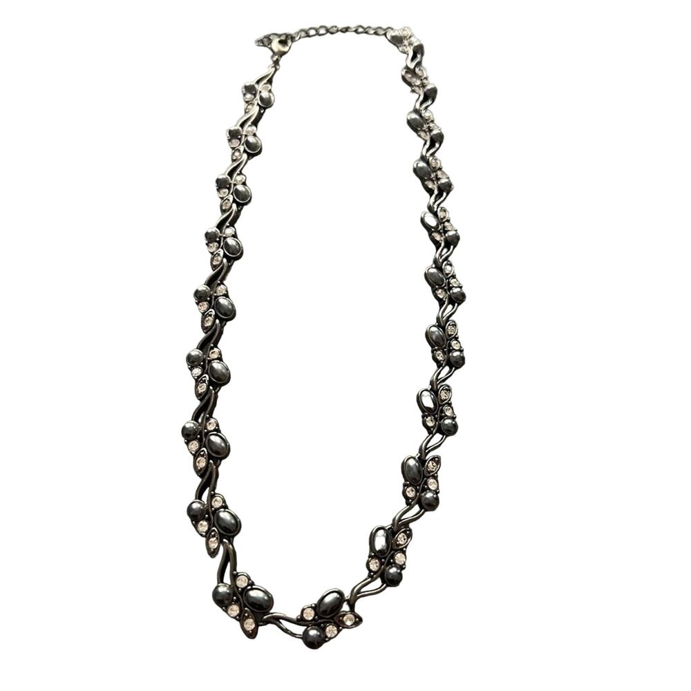 Gunmetal Vine Necklace